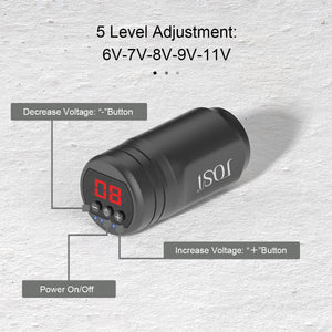 JOSI WP6 Wireless Tattoo Power Supply Rechargeable Battery 1600mAh