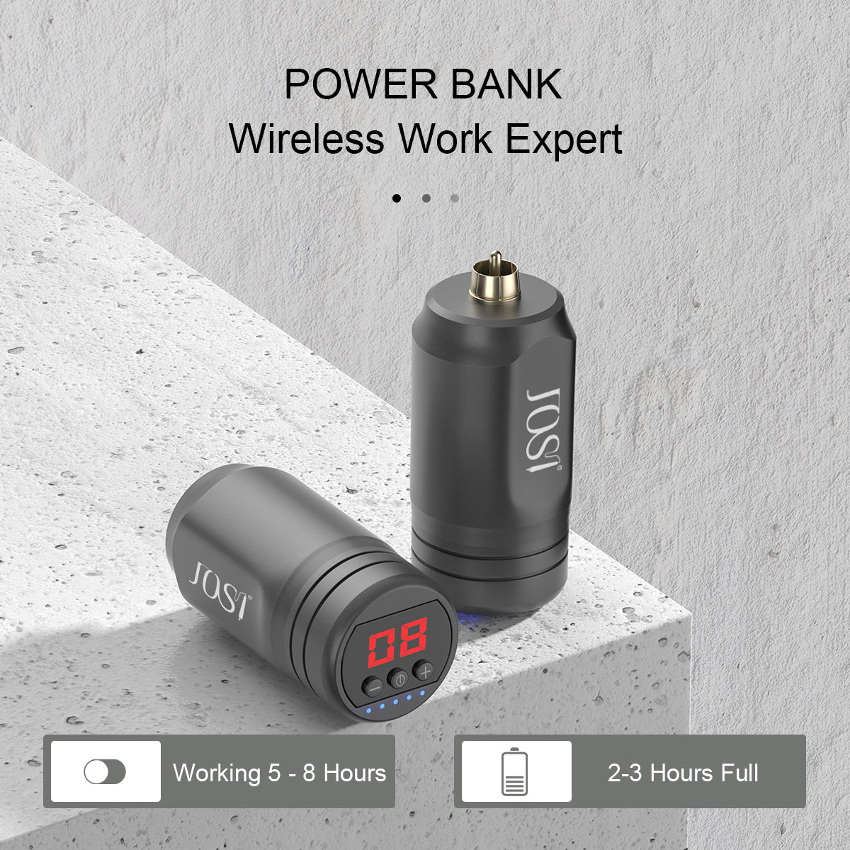 JOSI WP6 Wireless Tattoo Power Supply Rechargeable Battery 1600mAh
